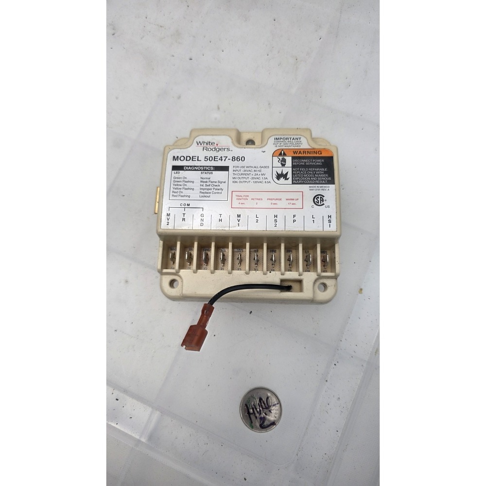 White Rodgers Ignition Control Circuit Board 50E47-860 Used
